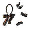 Unique Bargains Women's Grace Retro Satin Cross Knotted Fabric Headband 5.91"x5.31" Black 1 Pc - 2 of 4