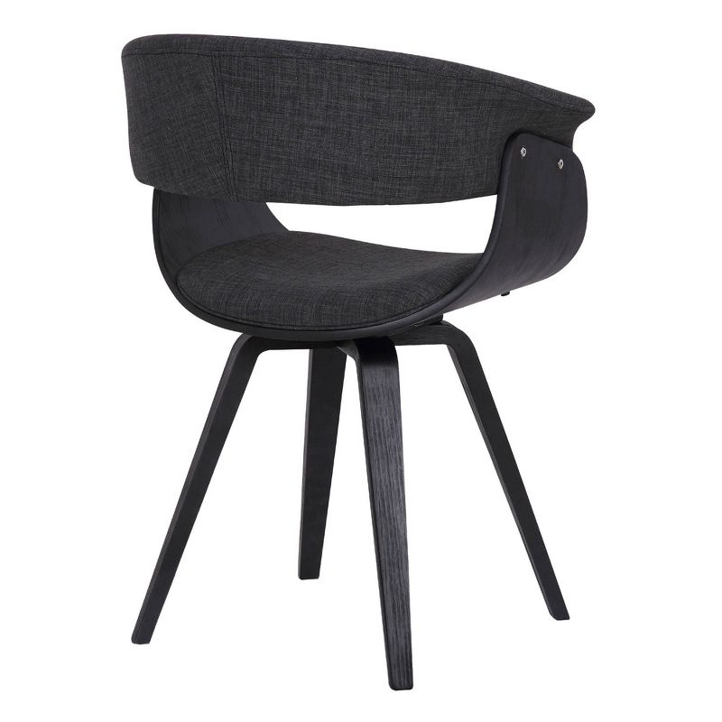 Summer Contemporary Dining Chair Black- Armen Living, 5 of 8
