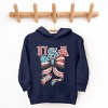 The Juniper Shop Coquette USA Bow Grunge Toddler Hoodie - 2 of 4