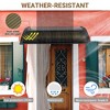 Yescom 39"X29" Window Awning Door Canopy Polycarbonate Anti-UV30+ Cover Outdoor Rain Snow Protection Patio White Board - 4 of 4