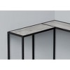 Laminate Console Table Metal Frame for Corner, Entryway, Living Room, or Bedroom - 4 of 4