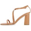 Journee Collection Womens Lenorra Covered Block Heel Sandals - 2 of 4