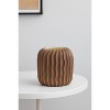 Wavy Ribbed Ceramic Vase (Set of 2) - 2 of 3