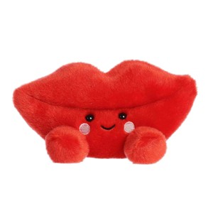 Aurora Mini Kissie Lips Palm Pals Adorable Stuffed Animal Red 3" - 1 of 4