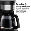 Hamilton Beach 12 Cup Programmable Coffee Maker - Black - 46290: Drip Coffee Machine, Nonstick Hot Plate, Brew Pause - 2 of 4