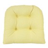 Gripper 17 x 17 Non-Slip Large Omega Tufted Chair Cushions Set of 2 -  Yellow