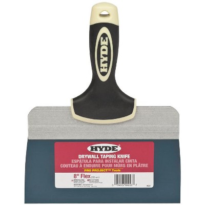 Hyde Pro Project Blue Steel Taping Knife 8 in. W X 10.3 in. L