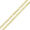 Unisex Italian Sterling Silver Figaro Chain Necklace - 3 of 4