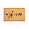 HomeRoots 17" X 29" Natural And Brown Thanksgiving Welcome Outdoor Coir Door Mat - 3 of 4