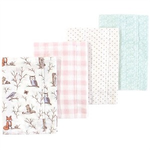 Luvable Friends Hudson Baby Flannel Burp Cloths 4pk - 1 of 1