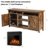 Costway 60'' Industrial Fireplace TV Stand W/18'' 750W/1500W Electric Fireplace - 3 of 4