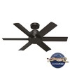 44" Kennicott Damp Rated Ceiling Fan with Wall Control - Hunter Fan - 3 of 4