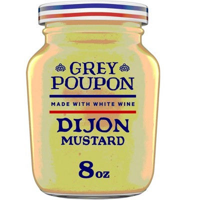 Grey Poupon Dijon Mustard, 8 oz. Jar (Pack of 2)