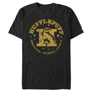 Men's Harry Potter Hufflepuff Dedication, Patience, and Loyalty T-Shirt - 1 of 4