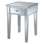Gold Coast Mirrored End Table with Drawer - Breighton Home