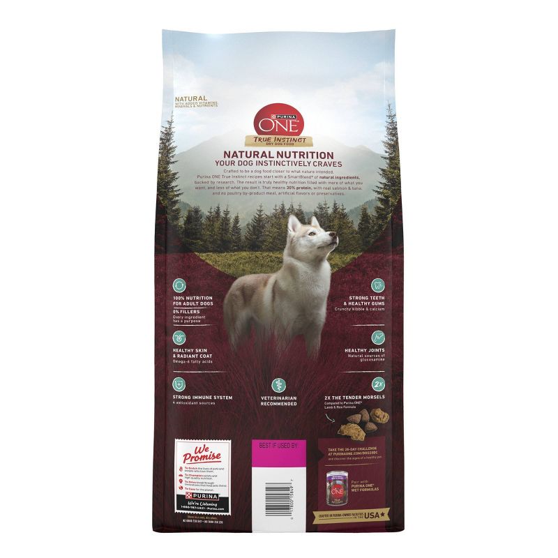 Purina ONE SmartBlend True Instinct with Real Salmon & Fish Adult Dry Dog Food, 4 of 10