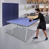 Sevobal Game Tables 8FT Foldable Ping Pong Table with 2 Paddles and 3 Balls for Indoor Outdoor Game, Blue, 96.06"*53.94"*29.92" - 4 of 4