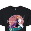 Women's - Frozen 2 - Warms Hugs With Olaf Cropped Graphic T-Shirt - 2 of 4