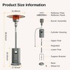 East Oak 48000 BTU Torch Patio Propane Outdoor Portable Heater Gray - 4 of 4