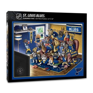 NHL St. Louis Blues Purebred Fans 'A Real Nailbiter' Puzzle - 500pc - 1 of 3