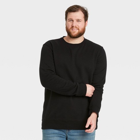 afspejle frustrerende hvordan Men's Big & Tall Fleece Sweatshirt - Goodfellow & Co™ Black 5xlt : Target