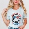 Simply Sage Market S.W.Smiley Party in the USA Smiley Face Short Sleeve Tee - 2 of 4