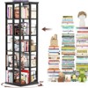 Aheaplus Rotating Bookshelf, Frerstanding Corner Bookcase - 3 of 4