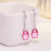 Paaaawaters 925 Sterling Silver 9x13mm Pear Shape Cubic Zirconia Drop Earrings for Women - 2 of 4