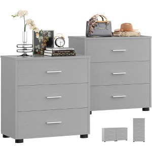Besiost 6-Drawers Dressers Cabinet with Storage, Closet Storage Cabinet, Night Stand - 1 of 4