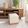 Seville Classics The Vineyard Collection Cork Fabric Cube Storage Ottoman - 2 of 4