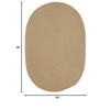 Colonial Mills Boca Raton - Cuban Sand 2 Ft x3 Ft Oval Rug Indoor/Outdoor 100% Polypropylene - 2 of 4