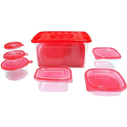 Lexi Home 54-piece Nested Plastic Container Set With Storage Container ...