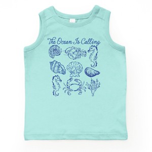 The Juniper Shop The Ocean Is Calling Collage Youth Tank Top - 1 of 4