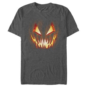 Men's Lost Gods Evil Pumpkin Face T-Shirt - 1 of 4