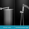 Single Handle 2-Spray Square High Pressure Shower Faucet with 16" Shower Head - 3 of 4