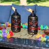 Sunnydaze Outdoor 3-in-1 Adjustable Height Tiki Face Patio and Lawn Torch Light Set - 4 of 4