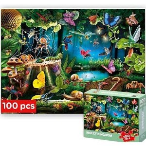 QUOKKA 100 Piece Puzzles for Kids Ages 4-6 – Floor Kids Puzzles Ages 6-8 Year Old - 1 of 4