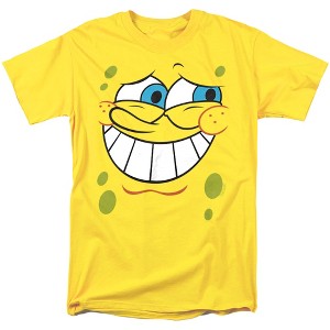 Spongebob Guilty Face Adult T-Shirt Yellow - 1 of 4