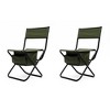 Portable 2-Piece Folding Chair with Storage Bag, Ideal for Indoor, Outdoor Camping, Picnics, and Fishing - 4 of 4