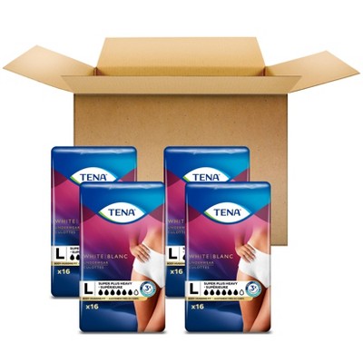 TENA Incontinence Underwear for Women - Super Plus Absorbency - L - 64ct