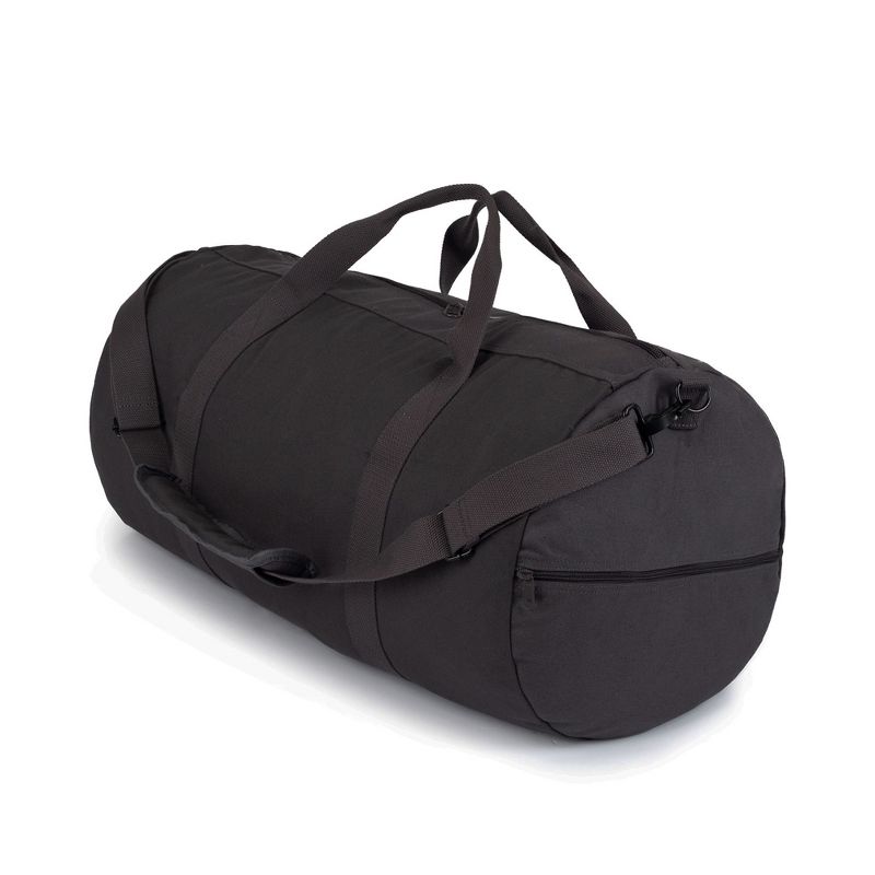 Bear & Bark Extra Large Duffle Bag - Black 46"x20" - 236.8L - Canvas Military and Army Cargo Style Duffel Tote for Men and Women, 1 of 4