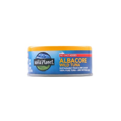 Wild Planet Wild Albacore Tuna No Salt Added - 5oz