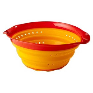 Squish 4 Quart Collapsible Colander, Orange