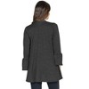 24seven Comfort Apparel Womens Knit Three Quarter Bell Sleeve Open Cardigan - 3 of 4