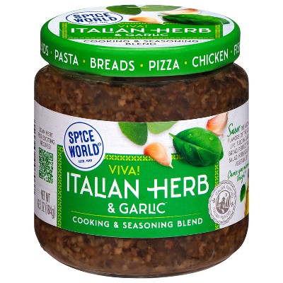 Spice World Italian Herb & Garlic Seasoning Blend - 6.5oz