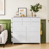 Dresser for Bedroom, Tall Storage Dresser with 12 Drawers & Side Pockets, Fabric Chests of Drawers Organizer - 2 of 4