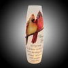 Stony Creek 11.5 Inch Angel Cardinal Lg Lighted Vase Bereavement Sympathy Red Bird Novelty Sculpture Lights - 2 of 3