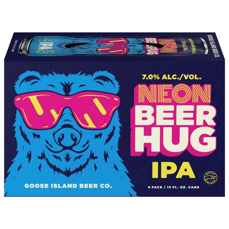 Goose Island Neon Beer Hug IPA - 6pk/12 fl oz Cans, 1 of 12