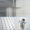 SEVOBAL Shower Faucets Rain Fixed Shower Head Faucet for Shower Bathroom Accessories Bathroom Faucets High Pressure Shower Heads, Silver, 16"*16"*2.5" - 2 of 4