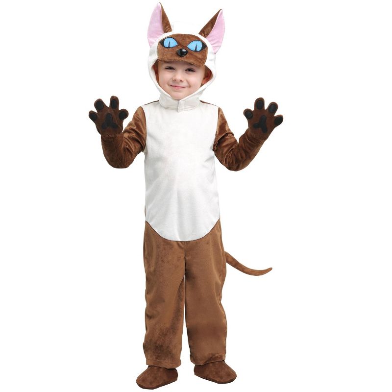 HalloweenCostumes.com Siamese Cat Costume for Toddlers, 1 of 2